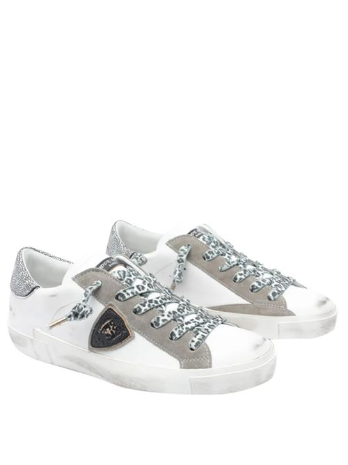 PRSX PHILIPPE MODEL | A012077VML2 VEAU METAL LEO_BLANC NOIR